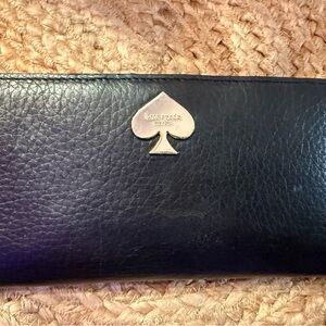 Kate Spade Black Leather Card Holder Wallet